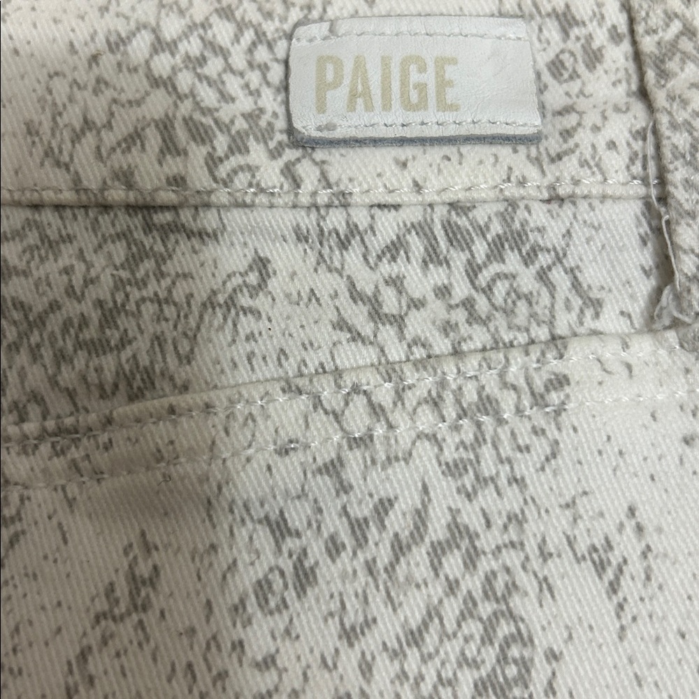 PAIGE Sonoran Snake Jasmine Skirt with Raw Hem, Snakeskin pattern size 27 - Picture 7 of 9
